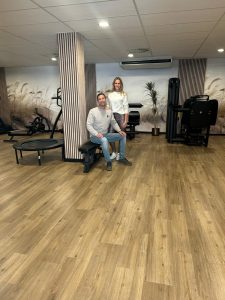 Micha en Els in oefenzaal 